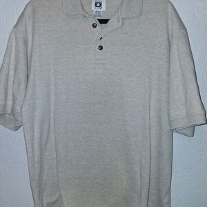 Hunt Club Light Gray Polo Shirt Size Medium